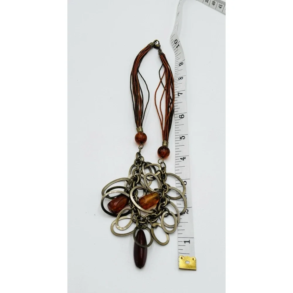 Boho‎ Festival Jewelry Set Coachella Statement Necklace Earrings Bracelets Amber